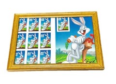 Vintage Stamps 1997 Bugs Bunny Full 10 Stamp 32c Sheet 3137 Looney Toons Framed