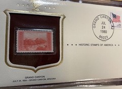 The Grand Canyon commemorative stamp originally issued July 24,1934