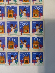 Vintage Christmas Stamps Protect Your Health Fight TB 1963