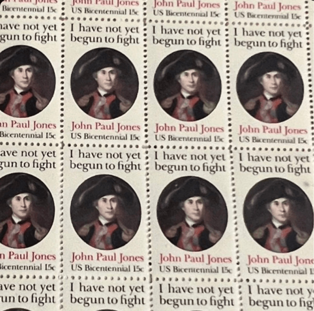 MNH JOHN PAUL JONES Sheet of 50 15c Stamps Scott #1789