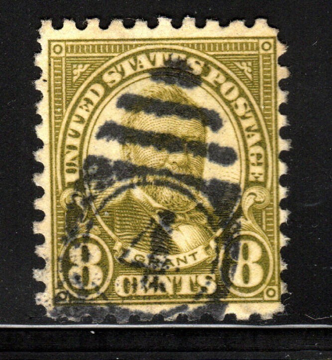 U.S. Stamp – (circa 1923-1926) 8¢ Ulysses S. Grant (perf 10) SC# 589