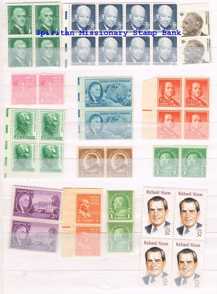 President Stamps: 40 Mint Se Tenant US Postage (14-549)