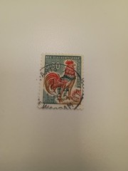Unique Rooster stamp