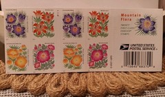 1 Book Of 20 First-Class Forever Stamps ~ Mountain Flora