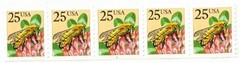 United States 25¢ Honeybee Coil Postage Stamp #2281 x 100 Singles