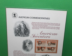 American Commemoratives American Inventors USPS Stamps Panel 199 Sept. 21, 1983