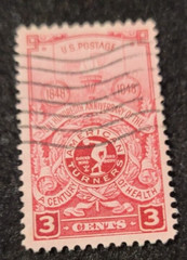 # 979 1948 3c American Turners Society 100th Anniversary USA Used Stamp +2 FREE