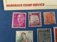 Vintage Collection of Stamps primarily from 1970s