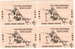 United States 4¢ Civil War Shiloh Battle Postage Stamp #1179 x 100 Singles