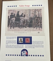 USA Stamp Series Panel Valley Forge From The Postal Commemorative Society