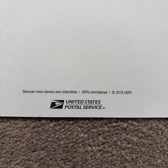 USS MISSOURI FOREVER STAMPS, PANE OF 20 stamps, 2018 issue