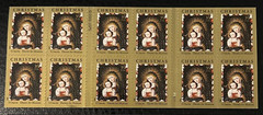 TWO x 20 = 40 of MADONNA & CHILD 39¢ US Christmas Stamps by I. Chacon Sc # 4100a