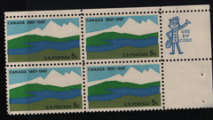 1967 5c Canada Centenary Block of Four Scott #1324 ST237