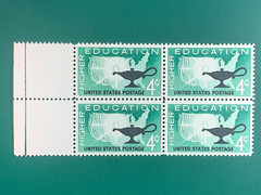 US Postage Higher Education 4Cents Block Stamps Unused