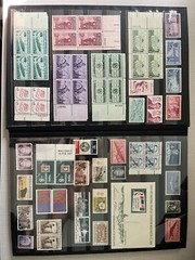 Various US mint stamps with a 16-page stamp album in excellent condition
