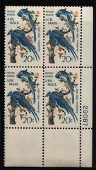 1967 20c «Columbia Jays» Block of Four Scott #C71 ST233