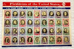 U.S. Presidents Stamp Collection for Education, Published in 1964