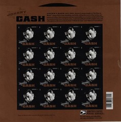 US SCOTT 4789 PANE OF 16 JOHNNY CASH FOREVER STAMPS MNH