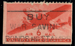 USA – 1941 – Airmail – Twin-Motor Transport Plane – 6¢ – #3313