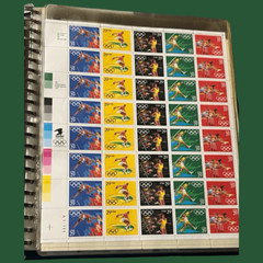 Vintage 1991 MNH Scott Summer Olympics 29 Cent Sheet Stamps Scott #2053-7