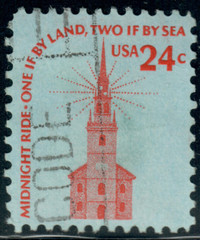 USA – 1975 – Americana Issue – Buildings – Old North Church – 24¢ – #3724