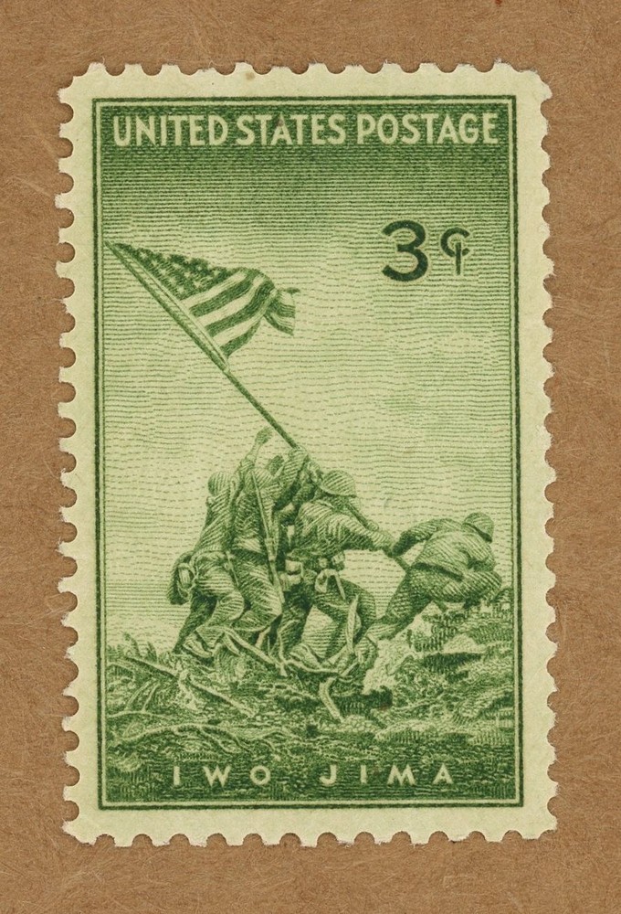 UNITED STATES Postage – Iwo Jima 3¢ Stamp Raising of the Flag
