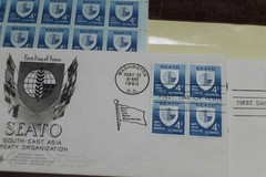 US SCOTT 1151/1127/1156 3 SHEET FDC NATO.SEATO.FORESTERY STAMPS 4 CENT FACE MNH