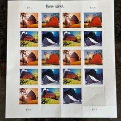 2021 USPS Barn POSTCARD Forever Postage Stamps – Sheet of 20 Stamps MNH