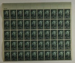 US SCOTT 1080 PANE OF 50 HARVEY W WILEY 3 CENT FACE MNH