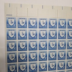 Stamp US Postage 4c 4 Cent Sheet OF 60 Stamps SEATO Unity Peace Progress