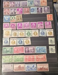 OLD UN-canceled MINT STATE STAMPS IN A SUPERSAFE ALBUM. ZOOM IN ON THE PICS