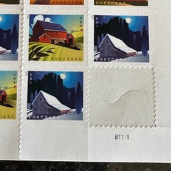 2021 USPS Barn POSTCARD Forever Postage Stamps – Sheet of 20 Stamps MNH
