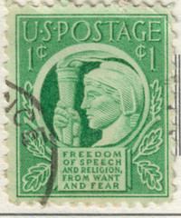 USA – 1943 Four freedoms
