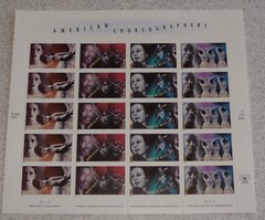 Three x 20 of AMERICAN CHOREOGRAPHERS 37¢ US Postage Stamps USA Scott 3840-3843