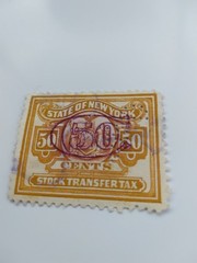Rare State of new York stamp 50