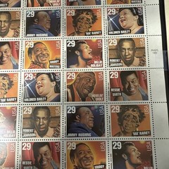US SCOTT 2854 – 61 PANE OF 35 JAZZ/BLUES SINGERS STAMPS 29 CENT FACE MNH