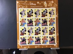 2008 US 42c POSTAGE STAMPS #4342-4345 ART OF DISNEY IMAGINATION MNH SHEET OF 20
