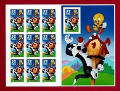 Sylvester Tweety Non Die-Cut  3204 Warner Bros 32c MNH