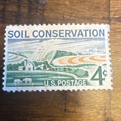 US Postage Stamp 4 Cent Soil Conservation Single Nature United States