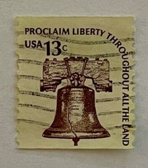 USA United States Postage Stamp Liberty Bell 13 Cents Canceled