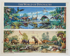 Scott #3136 – 32¢ «World of Dinosaurs» 1997 Pane of 15 – Free Shipping