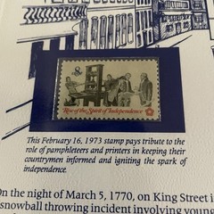 USA Stamp Series Panel The Boston Tea Party Postal Commemorative Society Pg 3