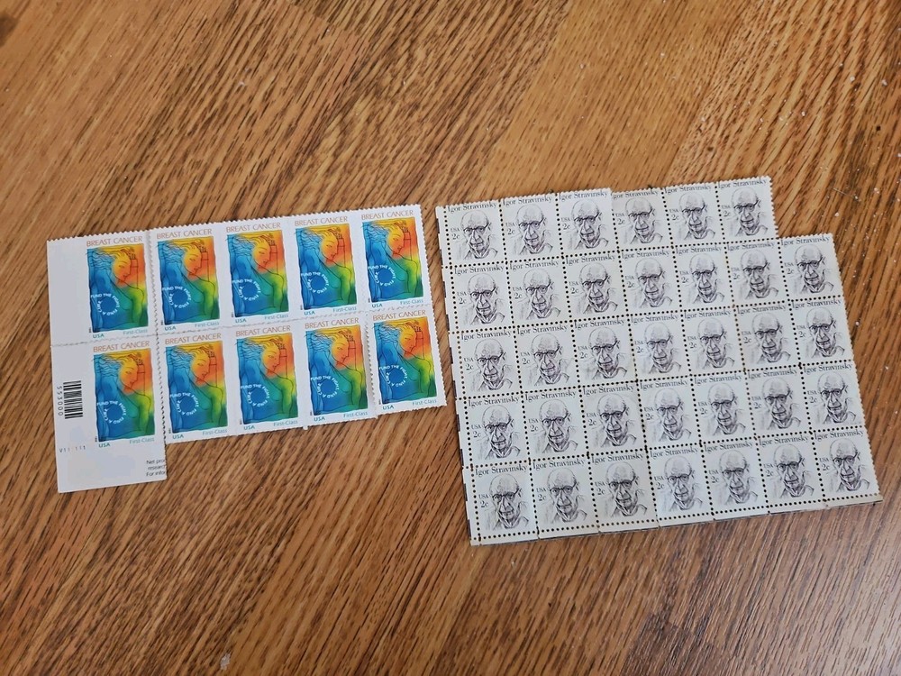 1998 Forever Breast Cancer Semi-Postal 10 Plus 2 cent