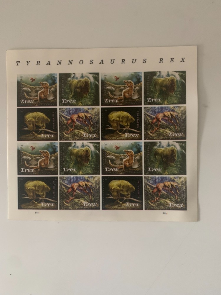 T rex stamps