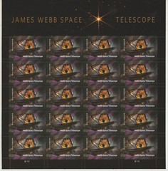20 USPS JAMES WEBB SPACE TELESCOPE 1 ounce Forever Stamps sent from OKC, OK