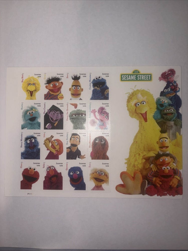 USPS FOREVER POSTAGE STAMPS-SESAME STREET-32 STAMPS-SAVE $$$RETAIL .78 UPAY .55