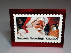 1999 Santa Claus 20 cent Postage Stamp Christmas Cards Box of 18 Made in the USA