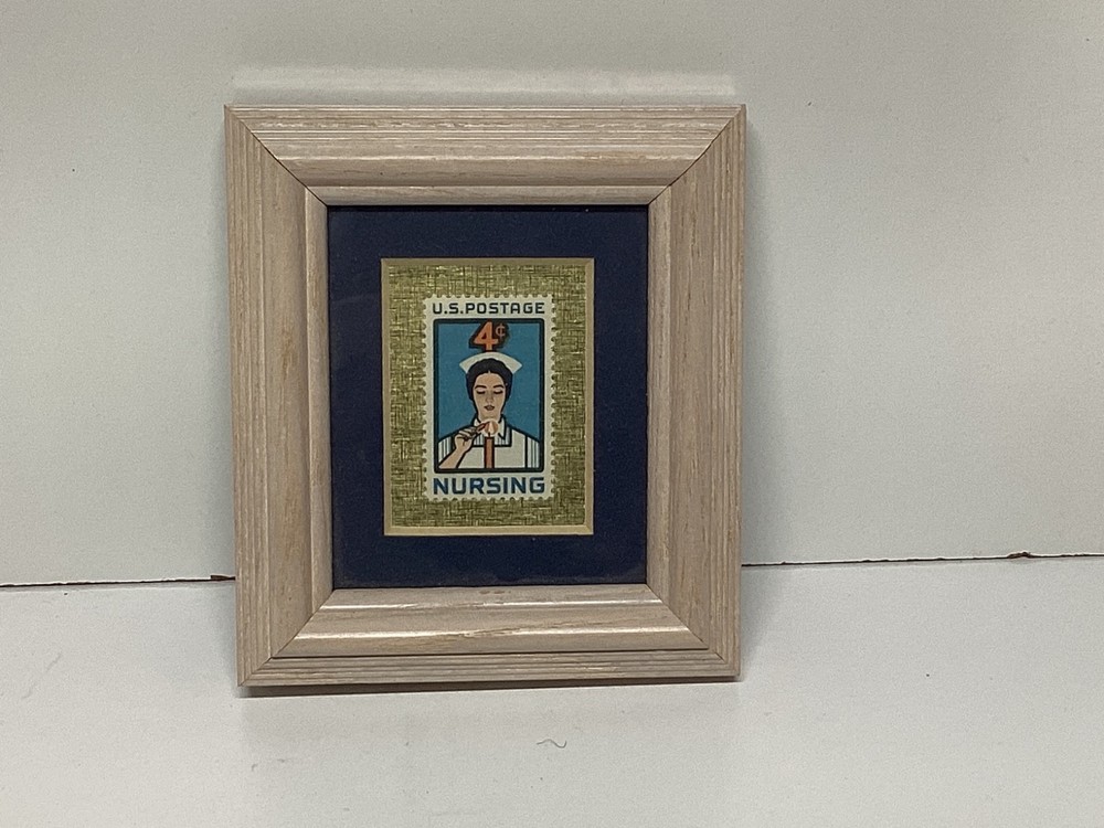 1961 Framed “Nursing” US Postage Stamp U.S. Heritage Stamps Legacies Mint w/box