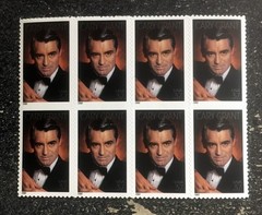 2002USA #3692 37c Cary Grant Legends of Hollywood – Mint Block of 8 From Sheet