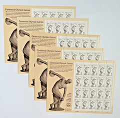 #3087 CENTENNIAL OLYMPIC GAMES (Discus Thrower) 32¢ – 5 Sheets/100 Stamps FV$32
